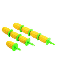 Soportes de Maíz Kuhn Rikon - Set de 8 Piezas Amarillo/Verde