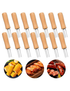 14 Sujetadores de Mazorca de Maíz Elesunory - Acero Inoxidable