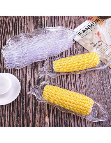 Bandejas de Plástico Transparentes Ruisita - 12 Paquetes 26.8 cm