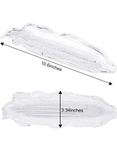 Bandejas Transparentes de Maíz Ruisita - 6 Unidades 26.8 cm 2