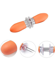 8 Sujetadores de Maíz Medsuo Acero Inoxidable con Mango Silicona 2