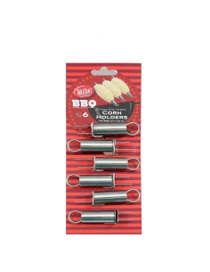 Soportes de maíz de acero inoxidable Tablecraft Set de 6