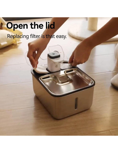 Fuente de Agua Inalámbrica Qinliy 3.5L para Gatos y Perros