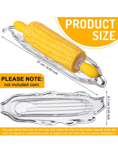 Juego de Utensilios para Maíz Sliner 38 Pcs - 12 Bandejas y 24 Sujetadores 2