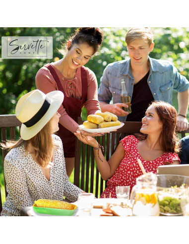 Plato de Cerámica en Forma de Mazorca Servette Home 21.6 cm