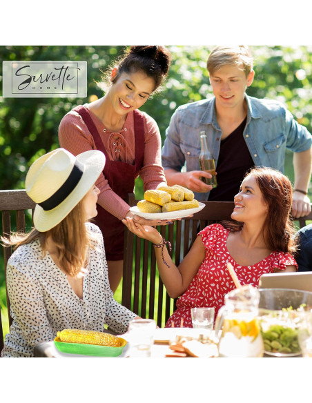 Plato de Cerámica en Forma de Mazorca Servette Home 21.6 cm