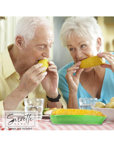 Plato de Cerámica en Forma de Mazorca Servette Home 21.6 cm