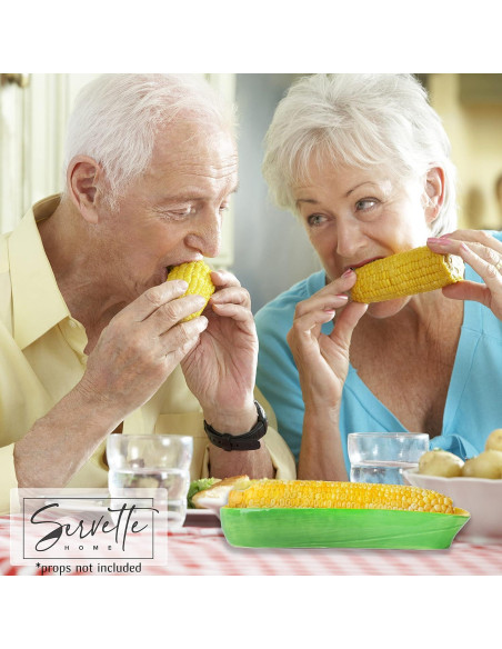 Plato de Cerámica en Forma de Mazorca Servette Home 21.6 cm