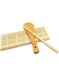 Esteras de Sushi y Gimbap SUPIA 3 Piezas de Bambú Portátil 2