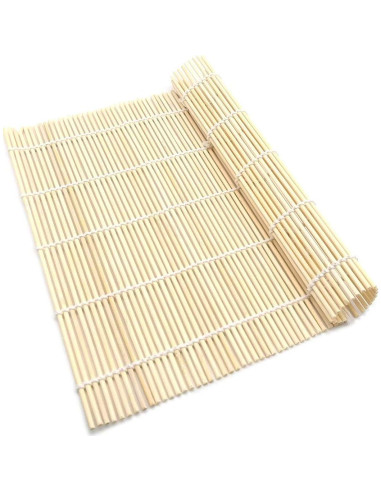 Esteras de Sushi y Gimbap SUPIA 3 Piezas de Bambú Portátil