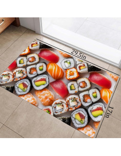 Alfombra de Entrada Antideslizante Zeleda Sushi 74.9x43.2cm 2