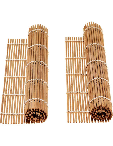 Kit de Hacer Sushi BlauKe - 2 Esteras de Bambú, Palillos y Accesorios