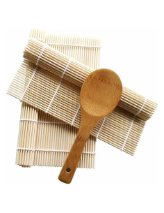 Estera de Bambú para Sushi Garasani - 2 Estrellas + 1 Pala