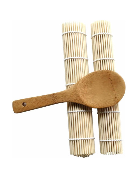 Estera de Bambú para Sushi Garasani - 2 Estrellas + 1 Pala
