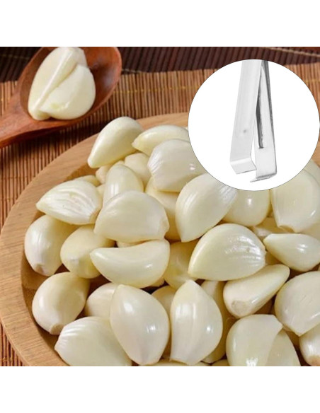 4 Piezas Pelador de Ajo Acero Inoxidable Siktorrwd