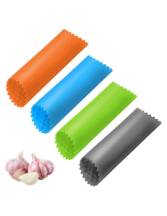 Juego de 4 Peladores de Ajo de Silicona Classicseali