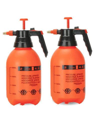 Paquete de 2 Pulverizadores de Jardín MRPAPA 2L Naranja