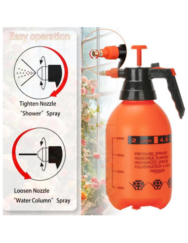 Paquete de 2 Pulverizadores de Jardín MRPAPA 2L Naranja