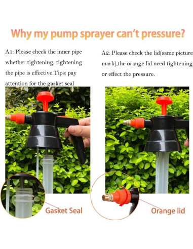 Paquete de 2 Pulverizadores de Jardín MRPAPA 2L Naranja