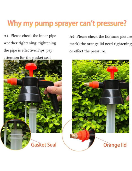 Paquete de 2 Pulverizadores de Jardín MRPAPA 2L Naranja