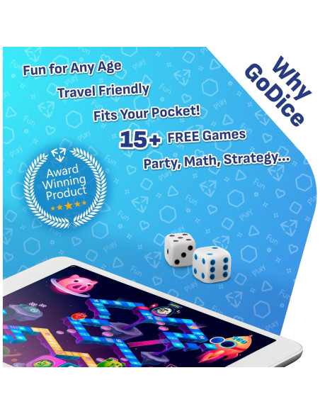 GoDice 2 Pack - Dados Inteligentes Conectados Educativos