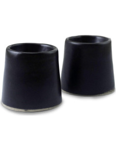 Set de 2 Toppers de Huevo Cerámica Negra Mate Roro 6.4cm 2