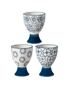 Set de 3 Tazas de Huevo Cerámica Nordring Kristina - Diseño Escandinavo