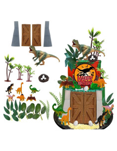 Decoraciones de Pastel de Dinosaurio DiDida - Set Completo