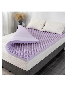 Cubierta de colchón viscoelástico MLILY 4" individual morado