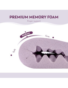 Cubierta de colchón viscoelástico MLILY 4" individual morado 2