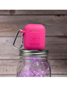 Funda Silicona Green Bay Packers para AirPods Gen 1 y 2 - Rosa 2