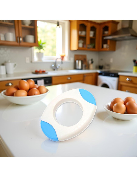 Cortador de Cáscara de Huevo Aoukoslt, Tijeras Azul, Utensilio de Cocina