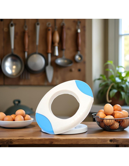 Cortador de Cáscara de Huevo Aoukoslt, Tijeras Azul, Utensilio de Cocina