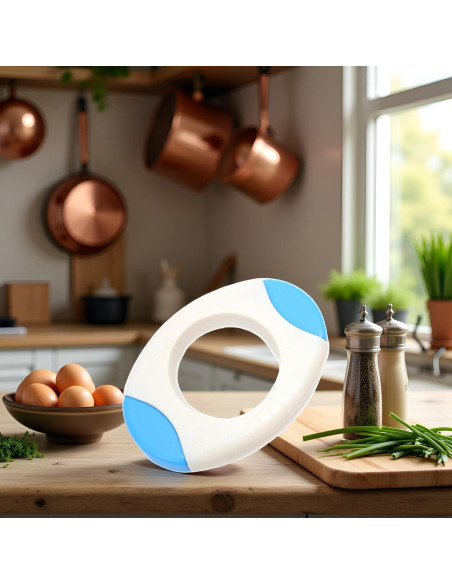 Cortador de Cáscara de Huevo Aoukoslt, Tijeras Azul, Utensilio de Cocina