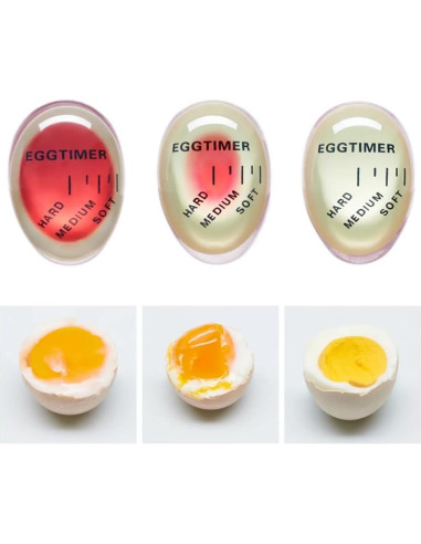 Paquete de 2 Temporizadores de Huevo Genérico Rojo 56mm