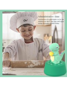 Temporizador Mecánico de Cocina ELE DEPI 60 Minutos Verde Claro 2