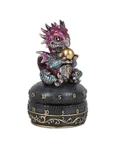 Temporizador de cocina mecánico dragón púrpura Pacific Giftware