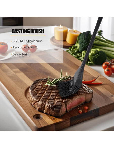 Brocha de Silicona Ortaco 2 Piezas para Hornear y Cocinar