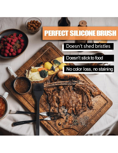 Brocha de Silicona Ortaco 2 Piezas para Hornear y Cocinar