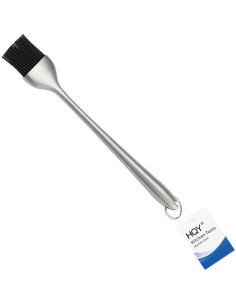 Brocha Basting BBQ HQY - Silicona y Acero Inoxidable 30.5 cm 2