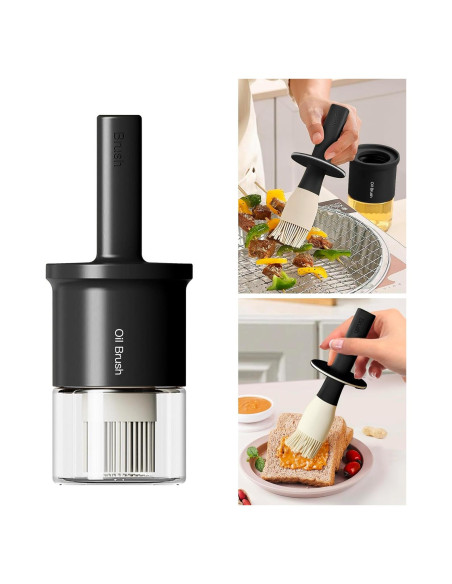 Dispensador de Aceite YARRAMATE 300ml con Brocha Silicona Dispensador de Aceite YARRAMATE 300ml con Brocha Silicona