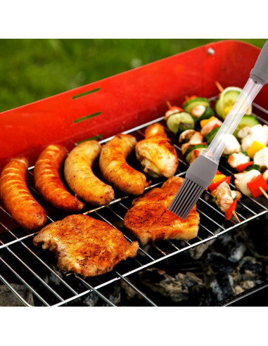 Set de 3 Brochas de Silicona para Aceite BOXOB 23x2.5cm