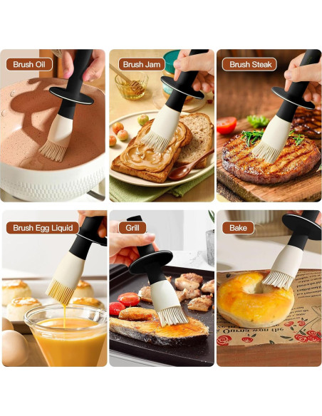 Dispensador de Aceite YARRAMATE 300ml con Brocha Silicona Dispensador de Aceite YARRAMATE 300ml con Brocha Silicona