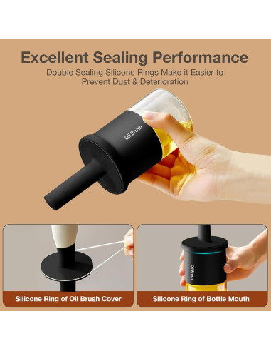 Dispensador de Aceite YARRAMATE 300ml con Brocha Silicona