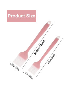 Brochas de Silicona Konilaomu 2PCS 25.4 y 20.3 cm Resistentes al Calor 2