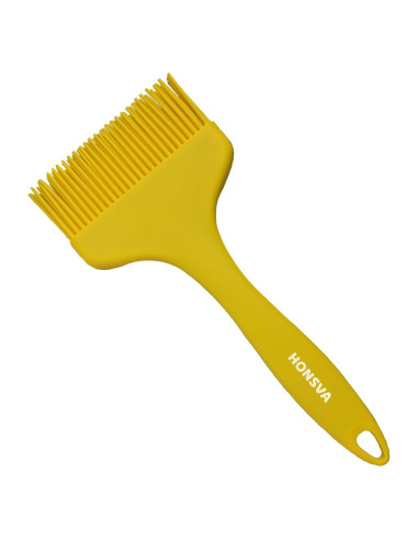 Brocha de Silicona Honsva 21.6 cm Resistente al Calor Amarillo
