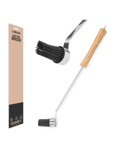 Brocha de Basting BBQ-AID de Silicona con Mango de Madera