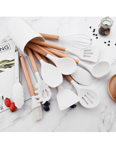 Brocha de Silicona BRIIEC con Mango de Madera 27.94 cm