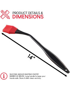 Brocha de Silicona para Barbacoa EXULTIMATE 35.56 cm 2