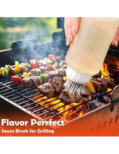 Brocha de Silicona con Botella de Salsa 350ml CYINGWIN